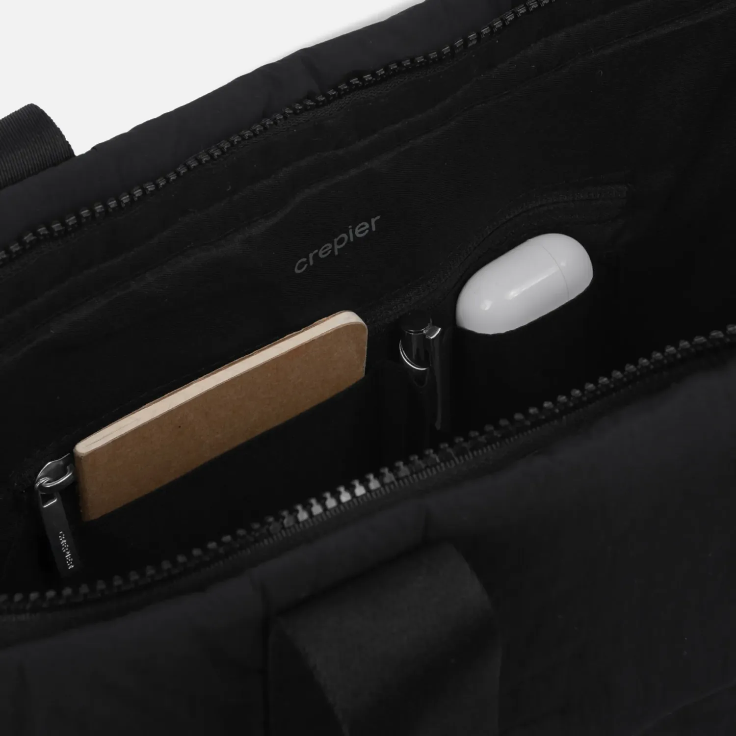 Tote Crepier Mujer Tianna Grande color negro | Platanitos