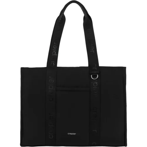Tote Crepier Mujer Tianna Grande color negro | Platanitos