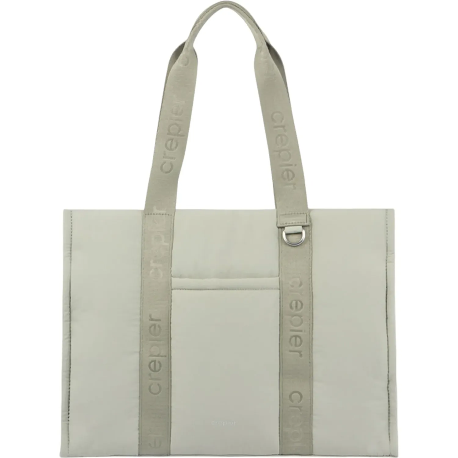 Tote Crepier Mujer Tianna Grande color verde salvia | Platanitos