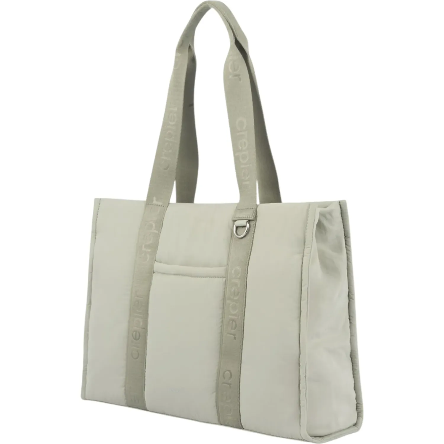 Tote Crepier Mujer Tianna Grande color verde salvia | Platanitos