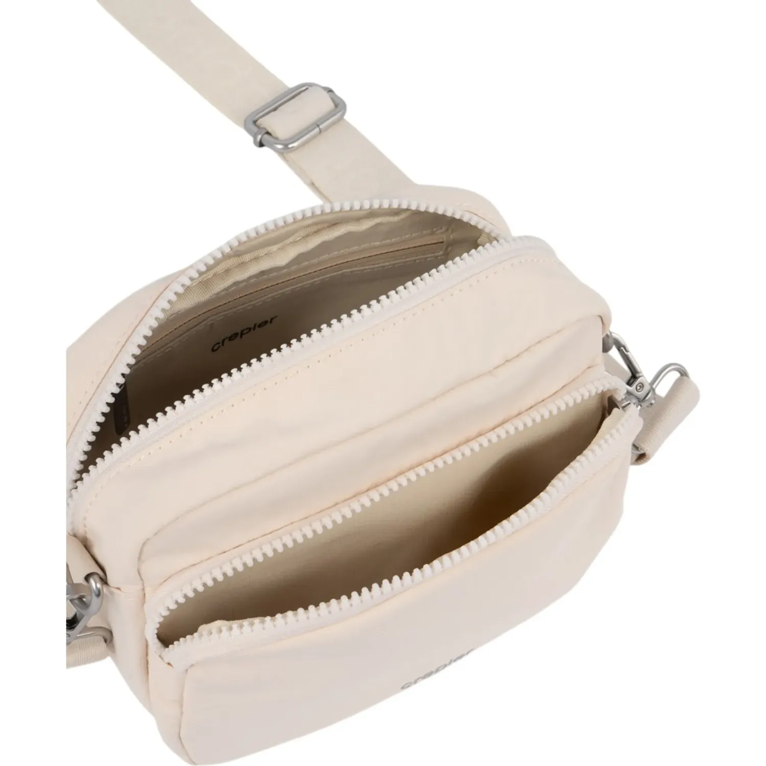 Crossbody Crepier Mujer Naiara Chico color avena | Platanitos