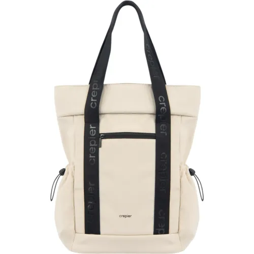 Mochila Crepier Mujer Tote Cardi Mediano color beige | Platanitos