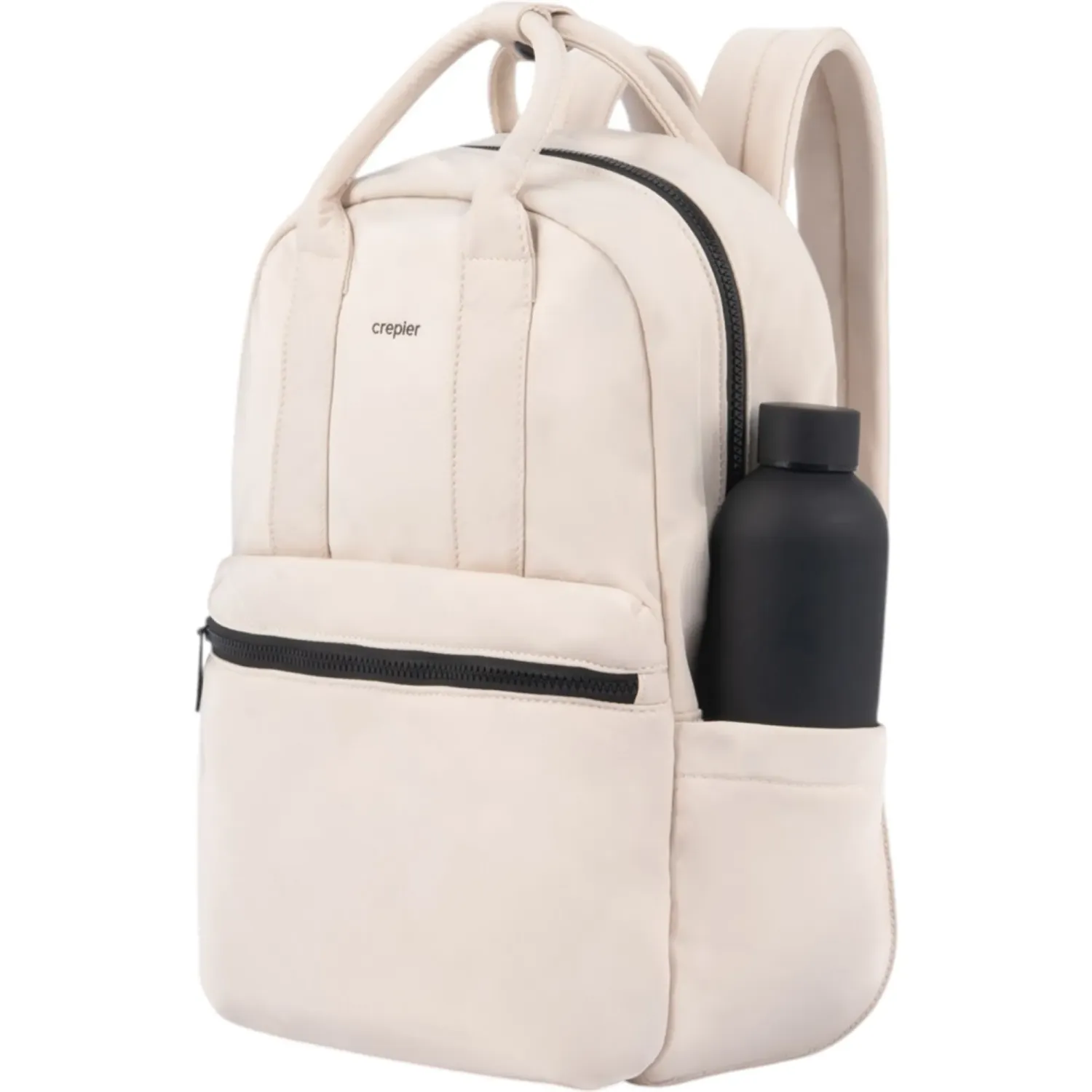 Mochila Crepier Mujer Amber Mediano color avena | Platanitos