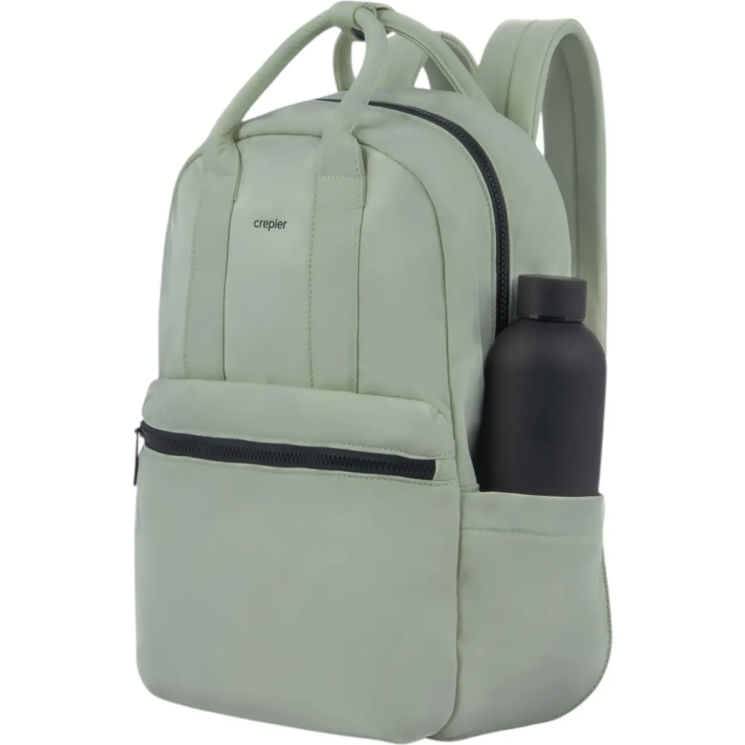 Mochila Crepier Mujer Amber Mediano color verde salvia | Platanitos
