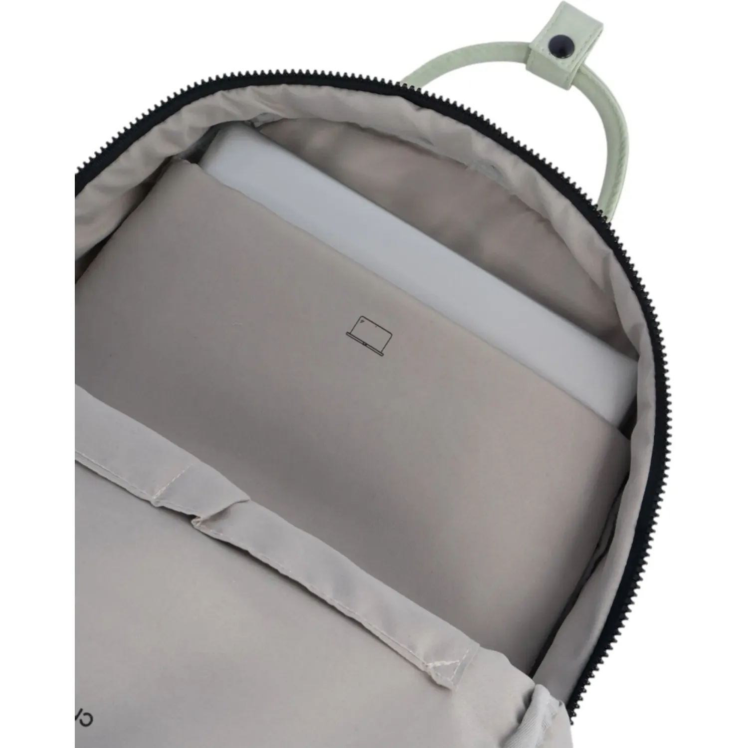 Mochila Crepier Mujer Amber Mediano color verde salvia | Platanitos