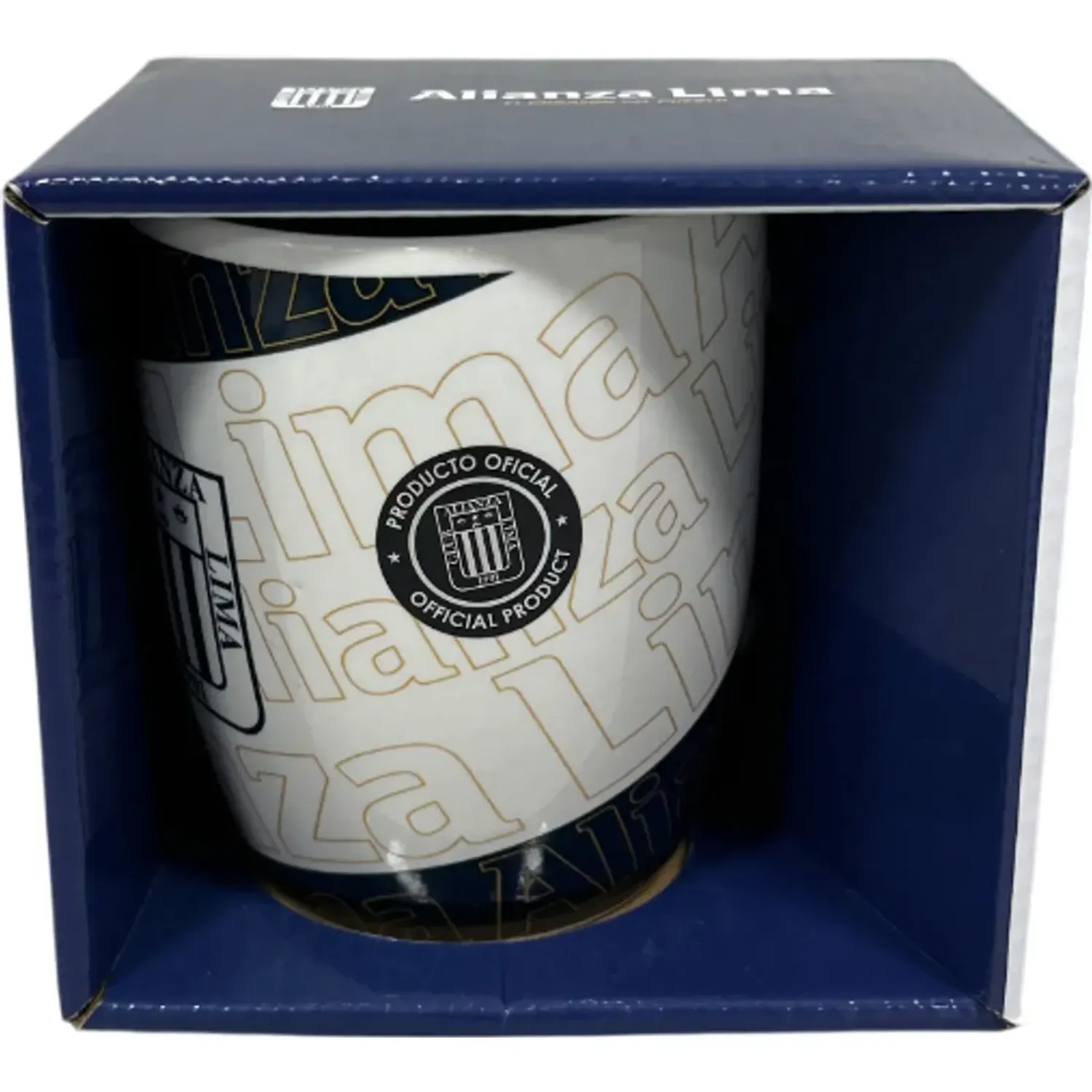 Taza Alianza Lima Oval Mug  Alianza Lima Con Caja color blanco | Platanitos