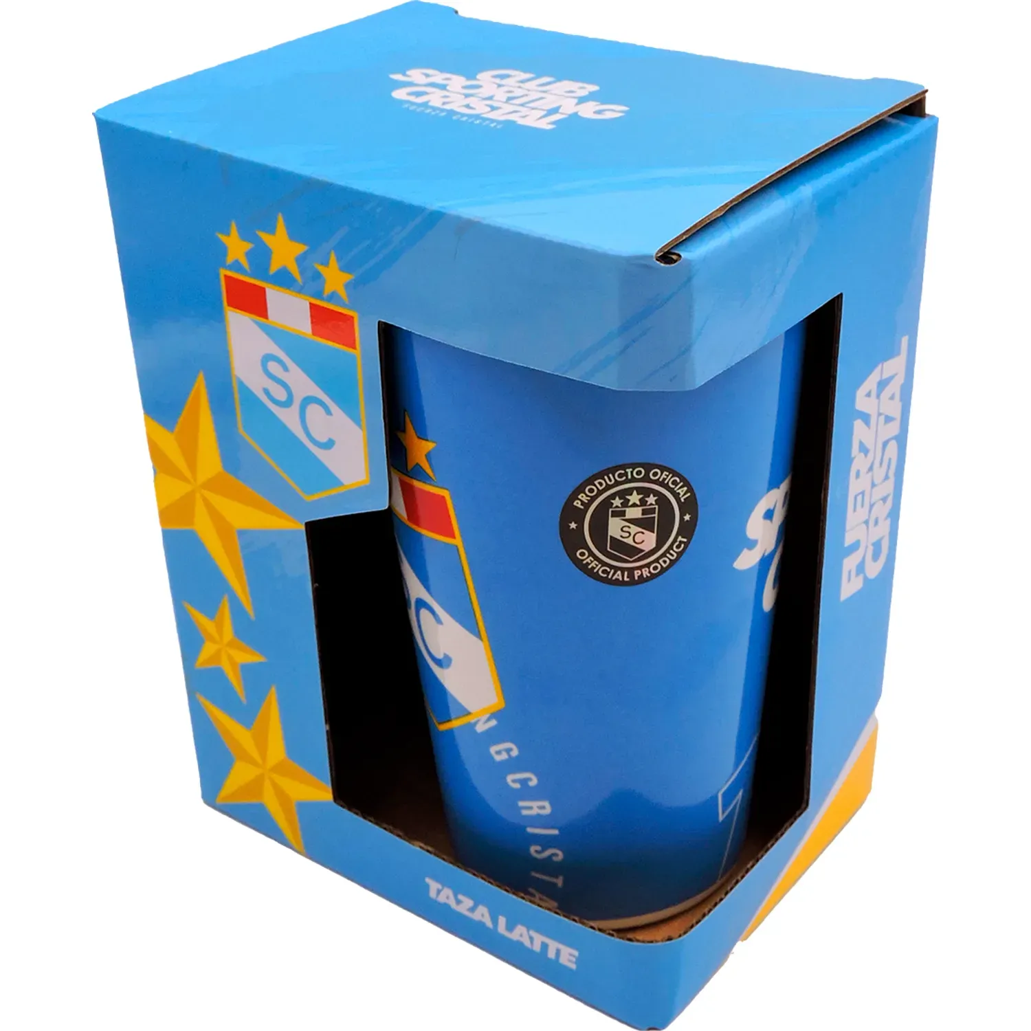Taza Sporting Cristal Latte Sporting Cristal 1  Con Caja color celeste | Platanitos