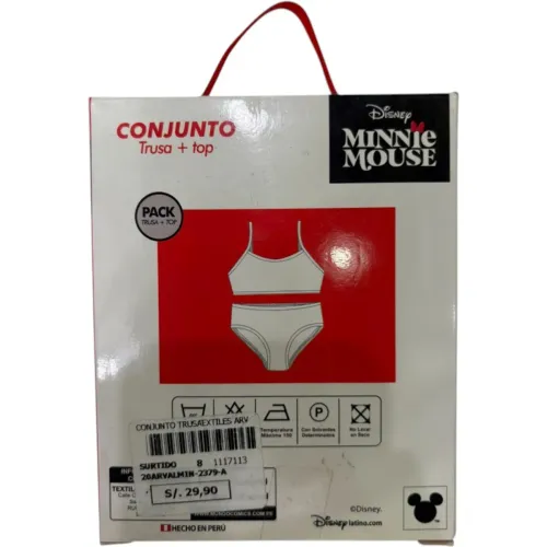 Minnie Conjunto Trusa + Top Niña Minnie Min-23