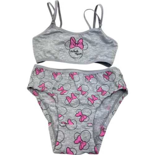 Minnie Gris de Niña modelo Conjunto Trusa + Top Niña Minnie Min-23 grises rosados niña 2026031104210466923  