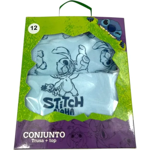 STITCH Conjunto Trusa + Top Niña Stitch Lls-02