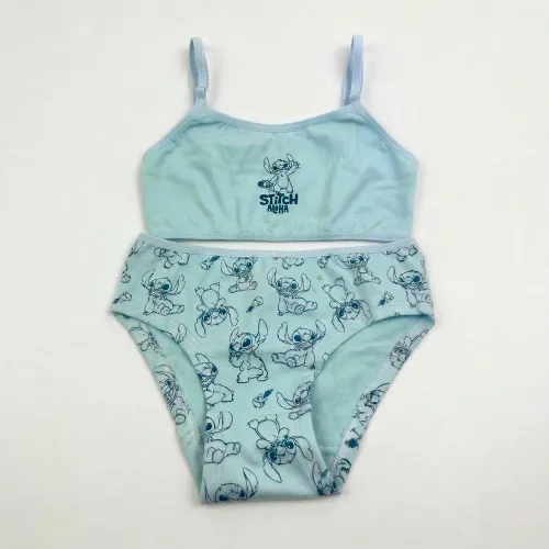 STITCH Celeste de Niña modelo Conjunto Trusa + Top Niña Stitch Lls-02 celestes niña 2026031104210466944  