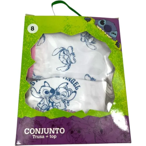 STITCH Conjunto Trusa + Top Niña Stitch Lls-02