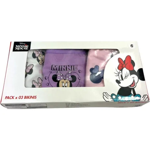 Minnie Pack Trusas X3 Niña Minnie Min-25