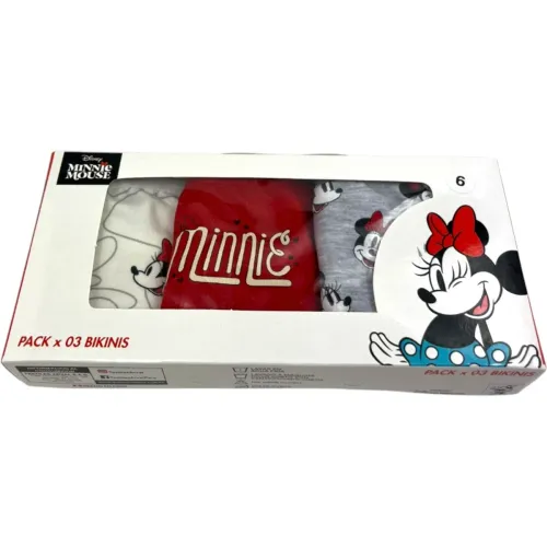 Minnie Pack Trusas X3 Niña Minnie Min-25