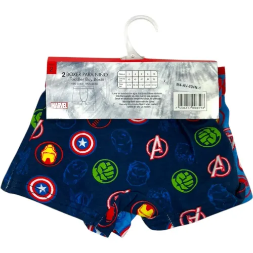 Avengers Pack Boxer X2 Niño Avengers M4-Av-8