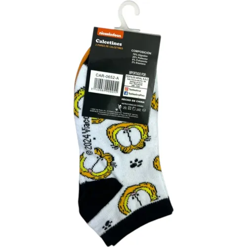 GARFIELD Pack De Medias X2 Mujer Garfield Gar-06