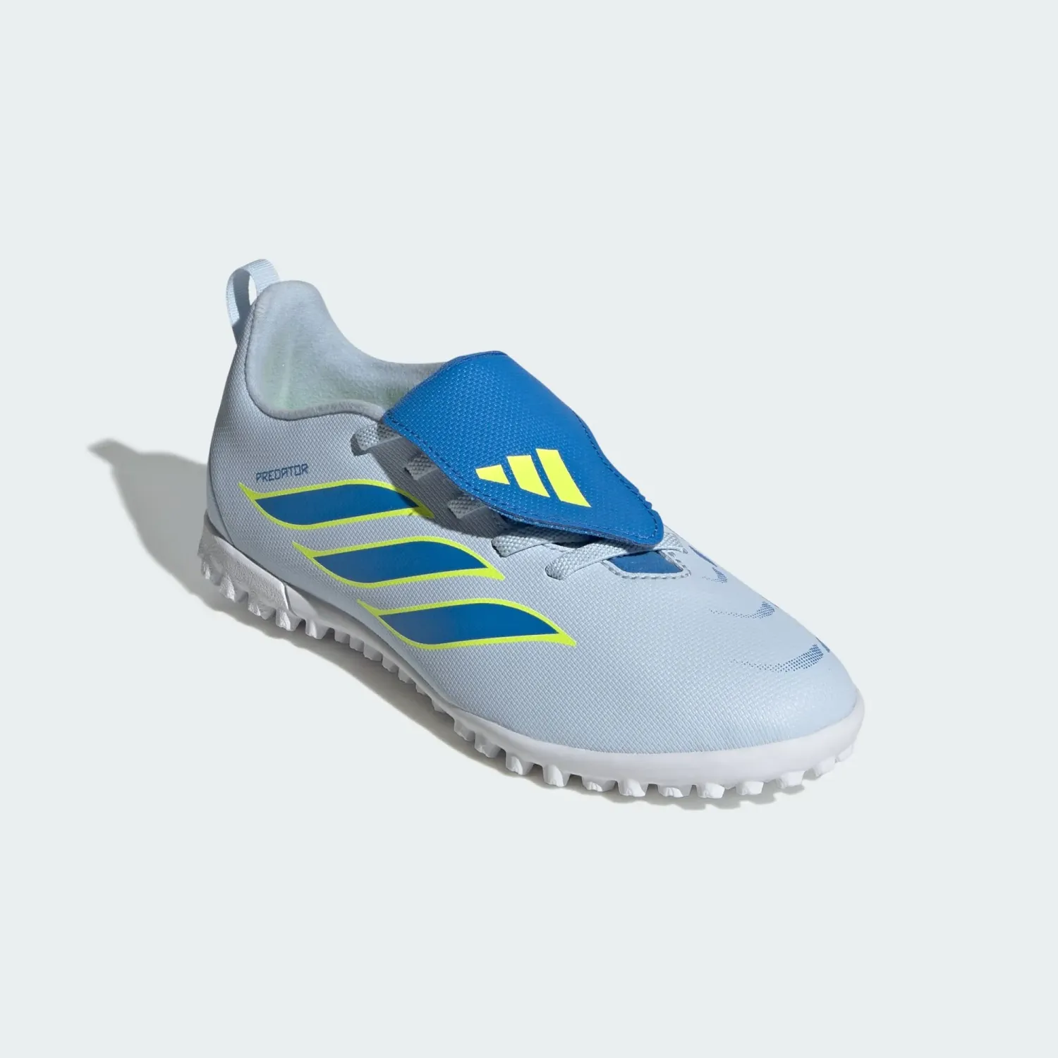 Zapatillas Adidas De Futbol Niños Predator Club Ft El Tf J color acero | Platanitos