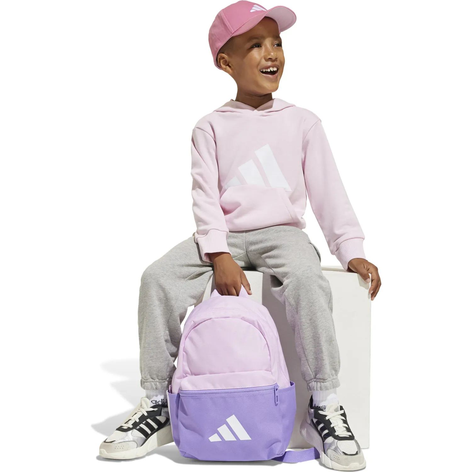 Polera Adidas Deportiva Niños Lk Bl Ft Hd color rosado | Platanitos