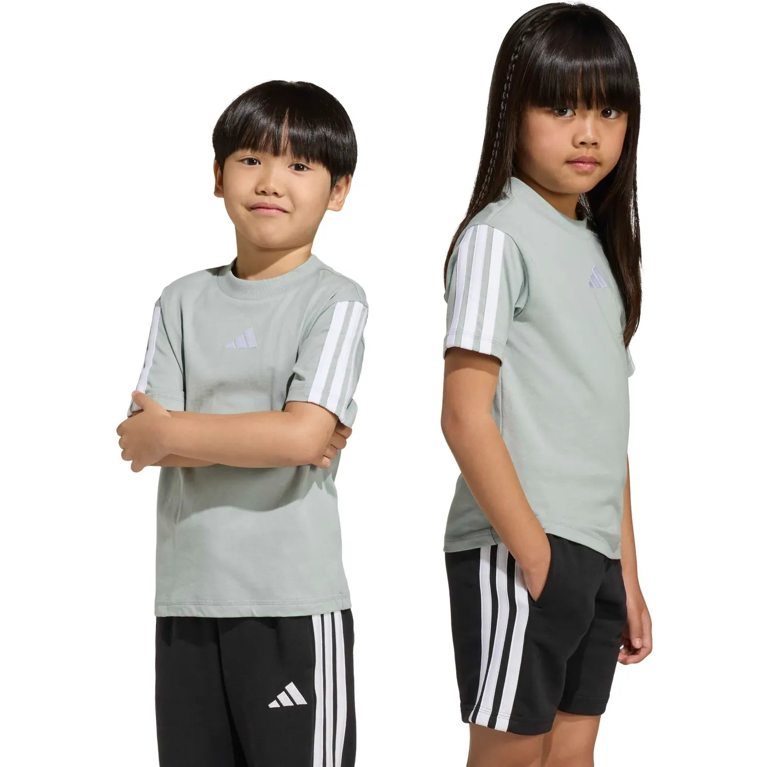 Polo Adidas Deportivo Niños Lk 3s Tee 160 color verde agua | Platanitos