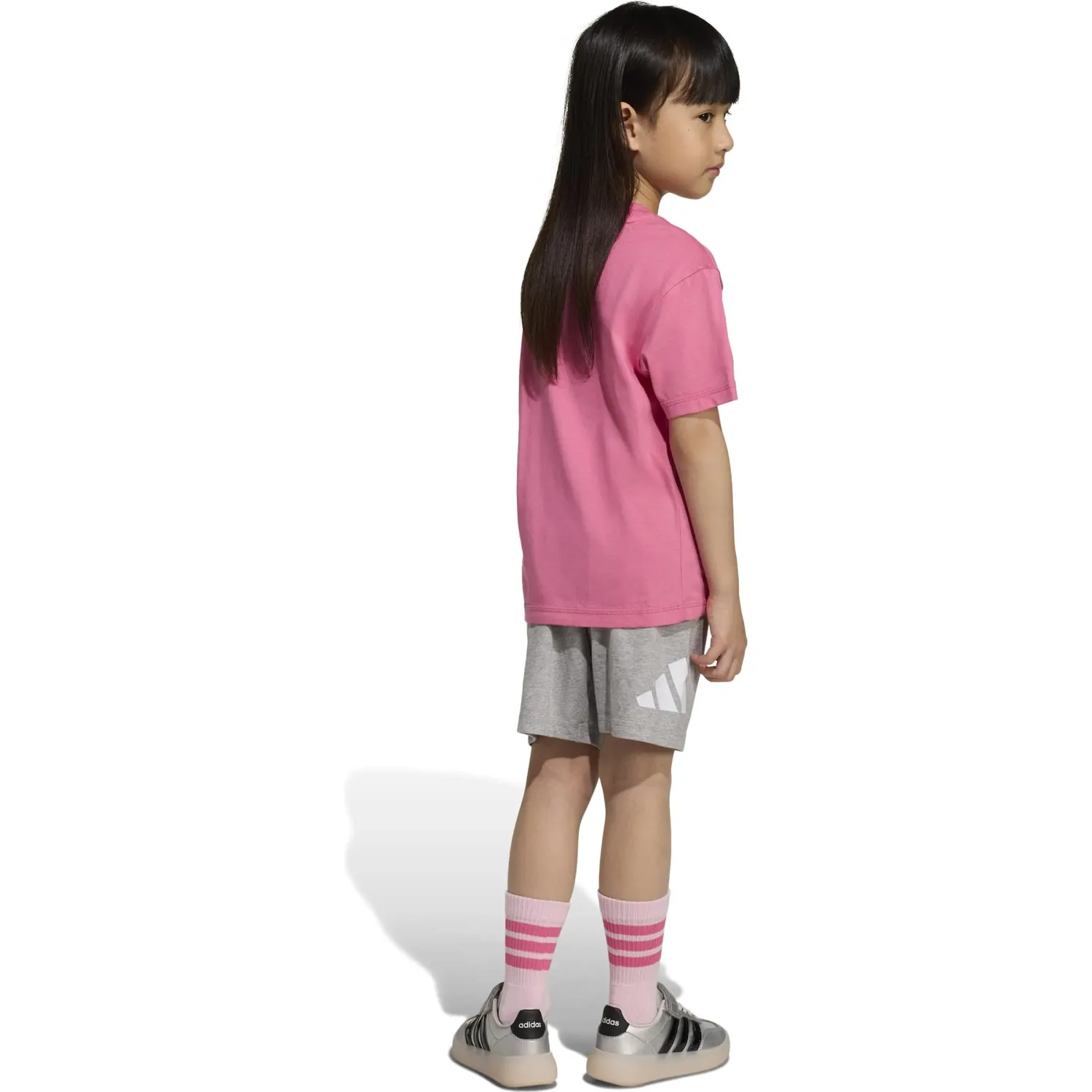 Conjunto Adidas Deportivo Niños Lk Bl T-Set 160 color rosado / gris | Platanitos