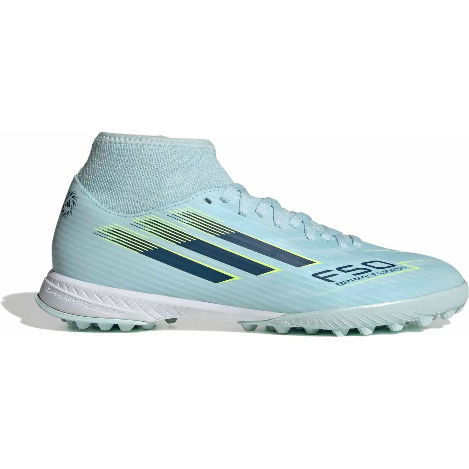 Zapatillas Adidas De Futbol Mujer F50 Sparkfusion Club Tf color azul | Platanitos