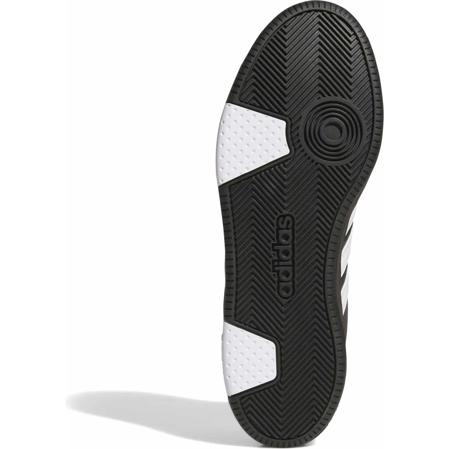 Zapatillas Adidas Urbanas Unisex Hoops Mid Classic color negro / blanco | Platanitos