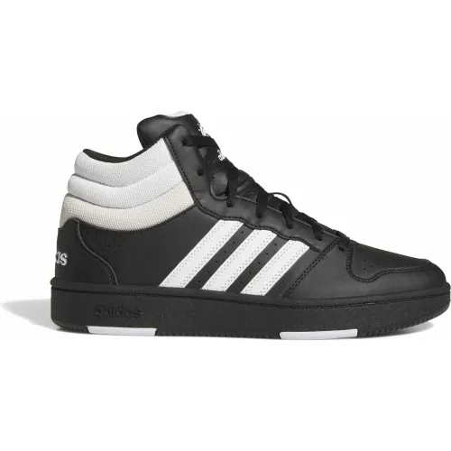 Zapatillas Adidas Urbanas Unisex Hoops Mid Classic color negro | Platanitos