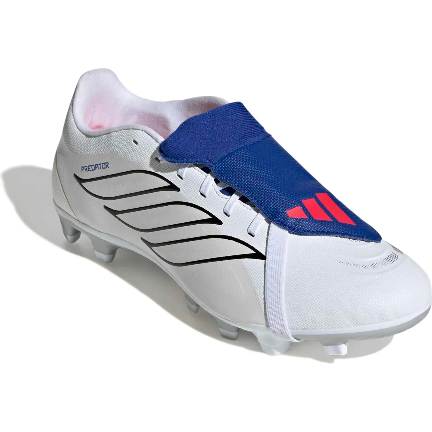 Zapatillas Adidas De Futbol Unisex Predator Club Ft Fg/Mg color blanco / azulino | Platanitos