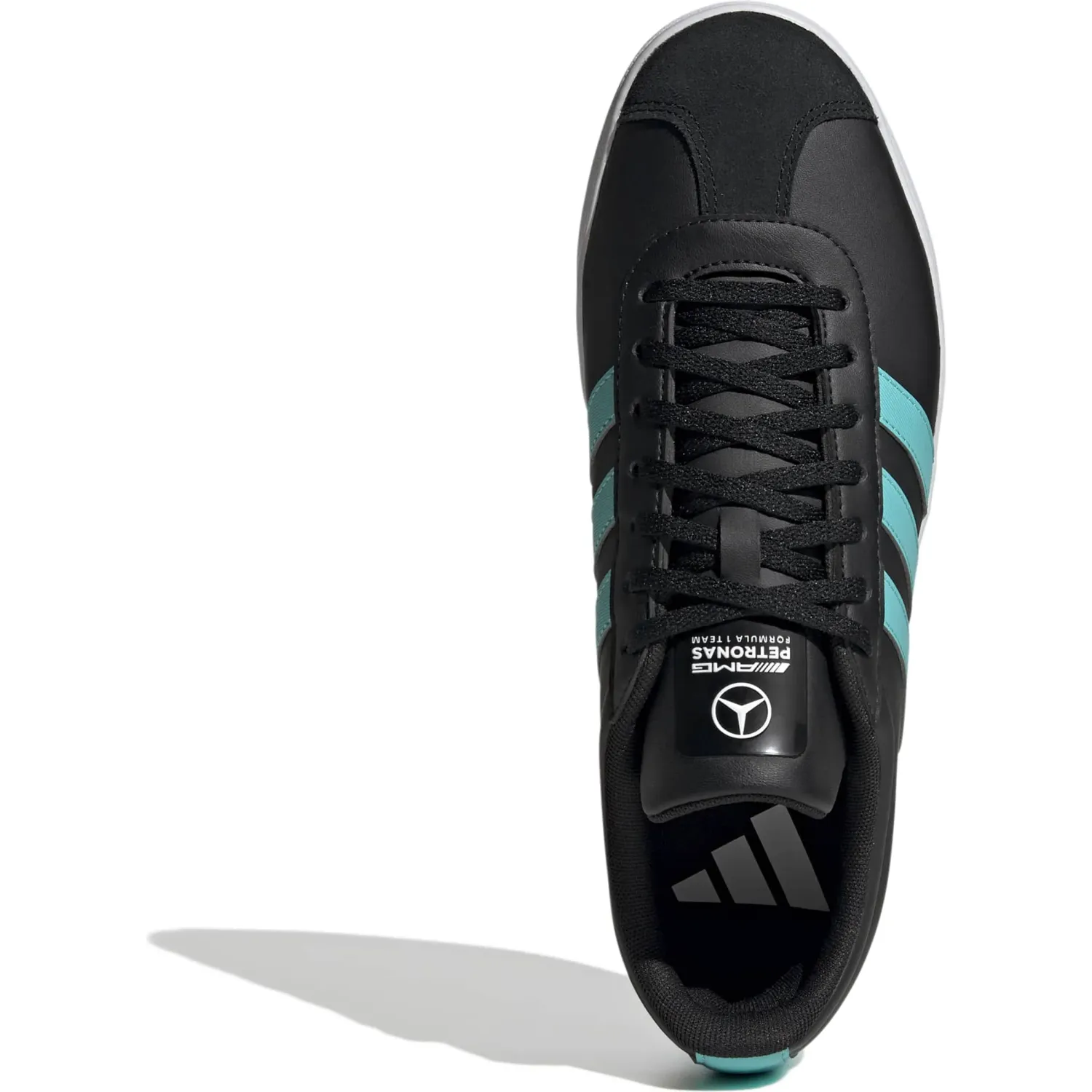 Zapatillas Adidas Urbanas Unisex Vl Court Mer Motorsport color negro / turquesa | Platanitos