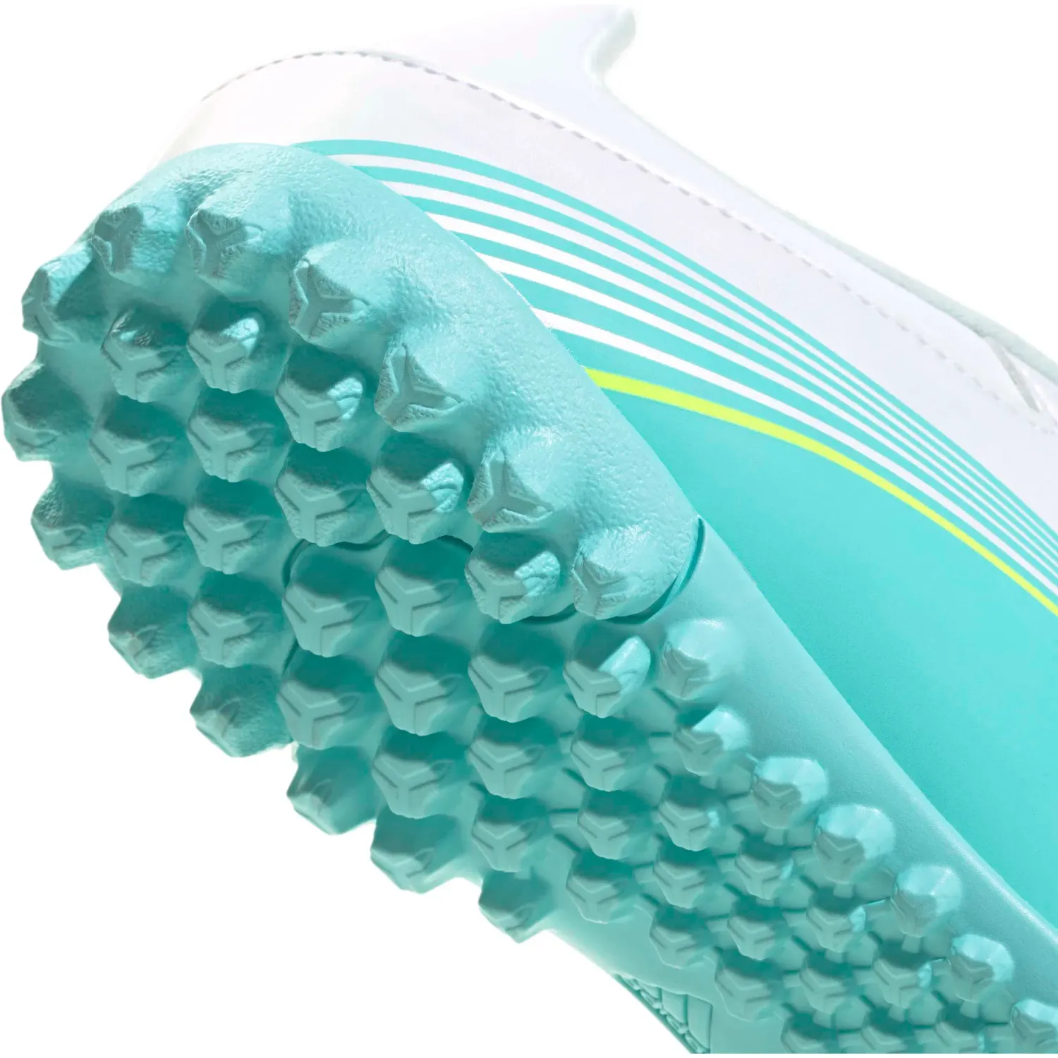 Zapatillas Adidas De Futbol Unisex F50 Messi Club Tf color turquesa / rosado | Platanitos