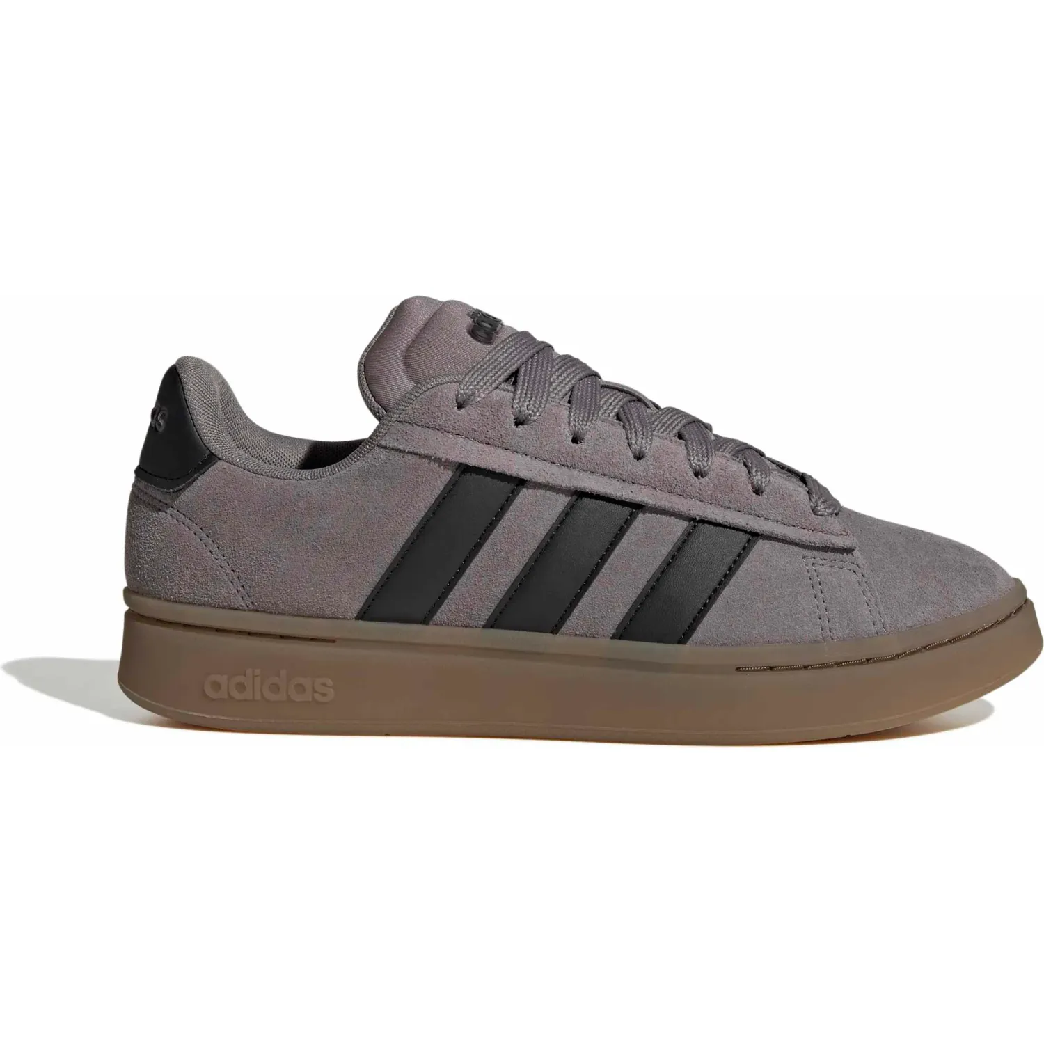 Zapatillas Adidas Urbanas Hombre Grand Court Alpha 00s color plomo / negro | Platanitos