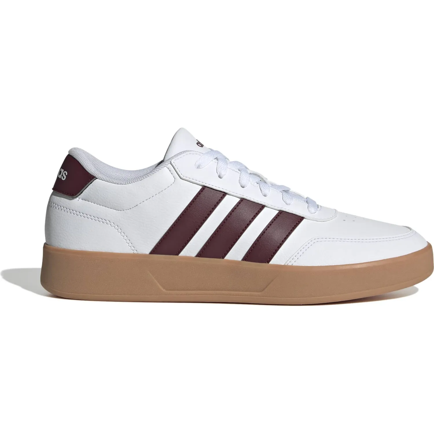 Zapatillas Adidas Urbanas Hombre Breaknet 3.0 color blanco / vino | Platanitos