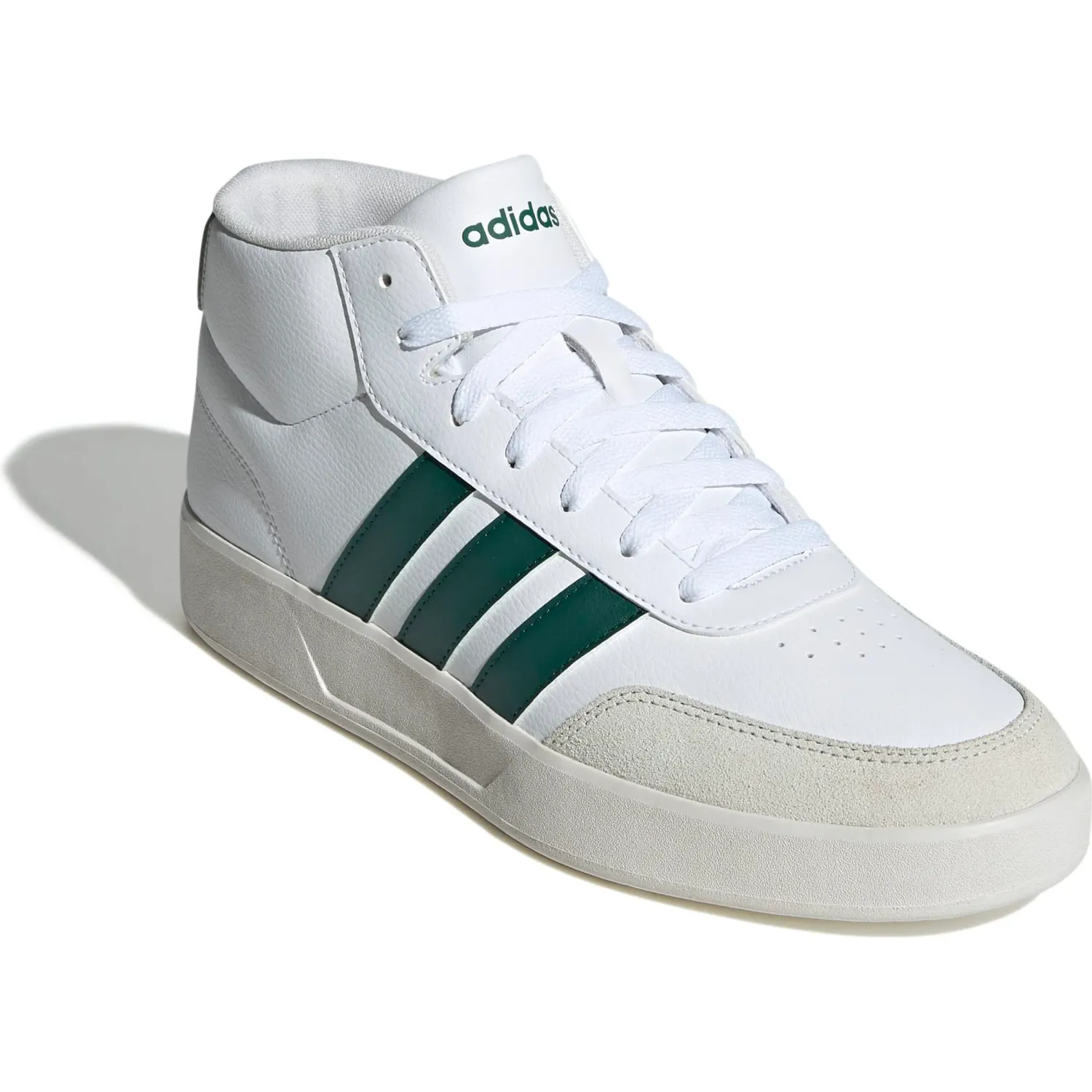 Zapatillas Adidas Urbanas Hombre Breaknet Mid color blanco / verde | Platanitos