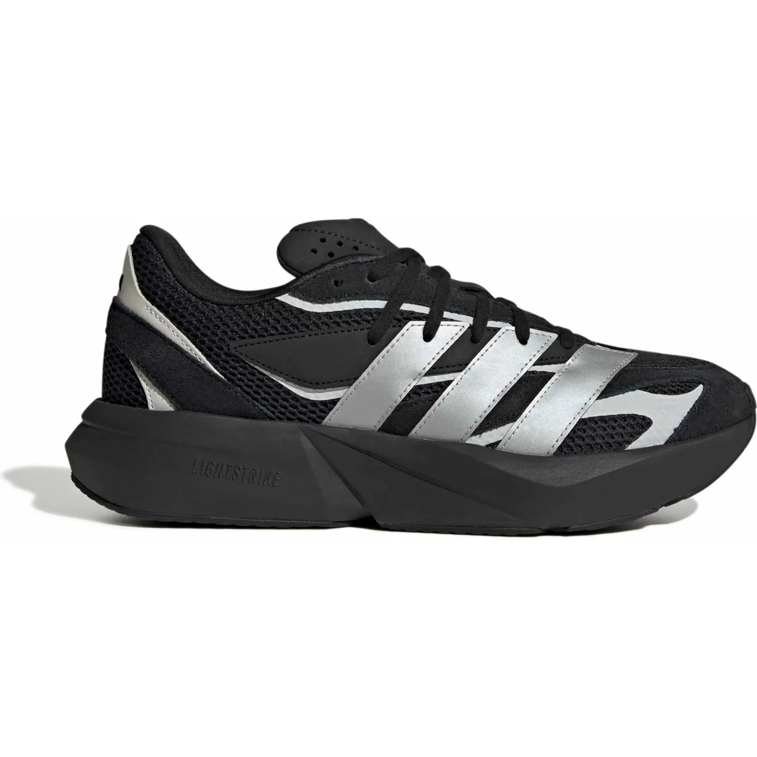 Zapatillas Adidas Urbanas Hombre Lightblaze color negro / plateado | Platanitos