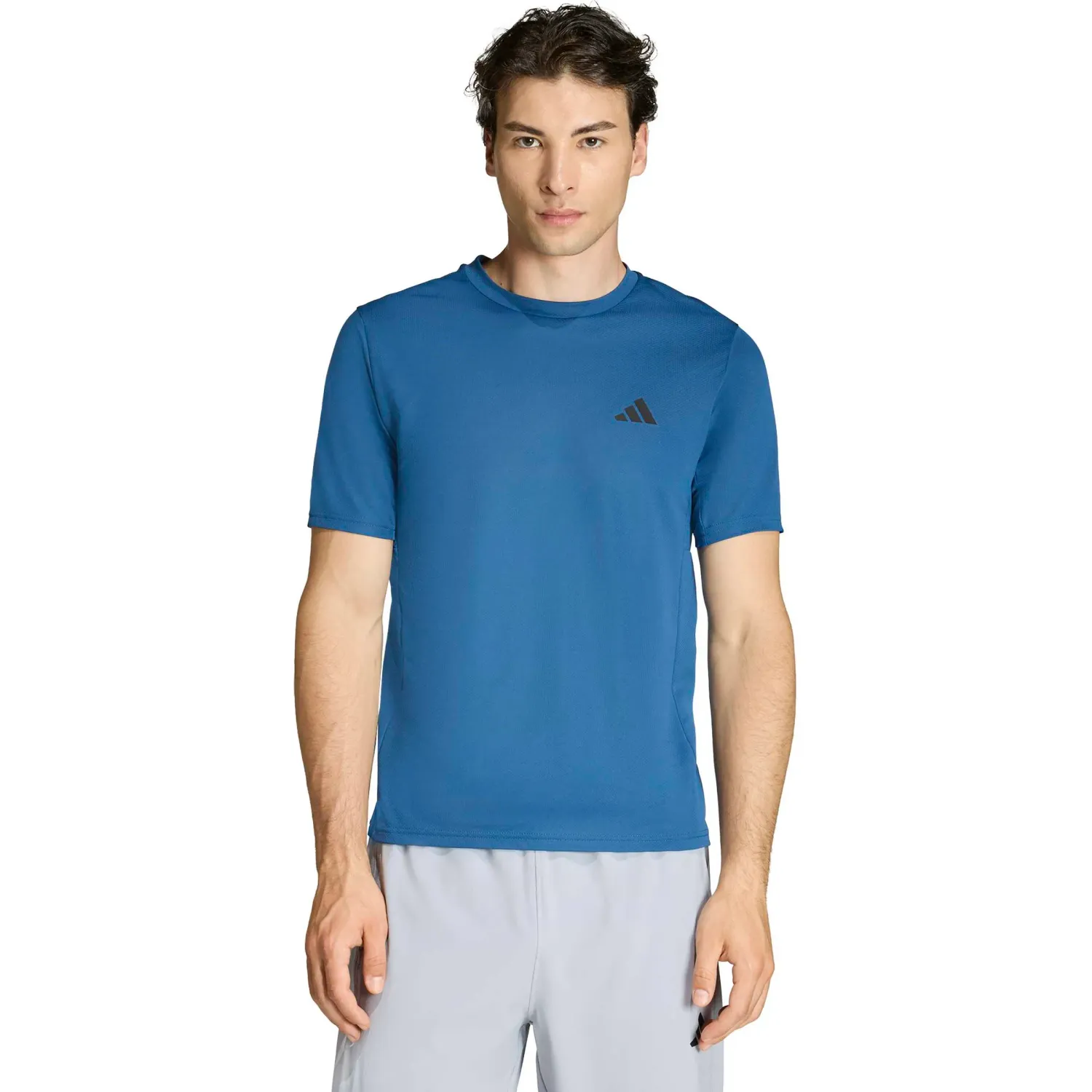 Polo Adidas Training Hombre We Bas T Climacool color azul / acero | Platanitos