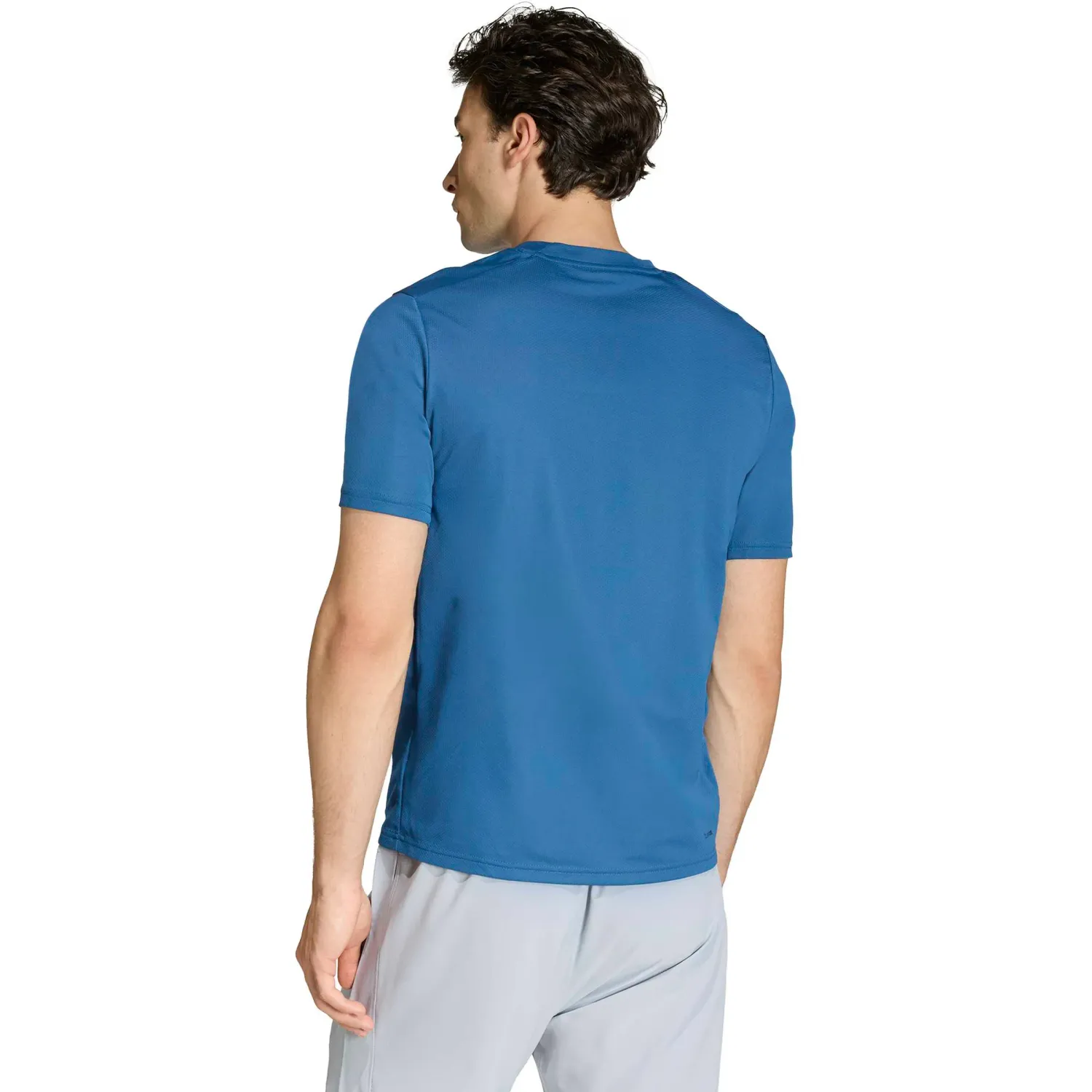 Polo Adidas Training Hombre We Bas T Climacool color azul / acero | Platanitos