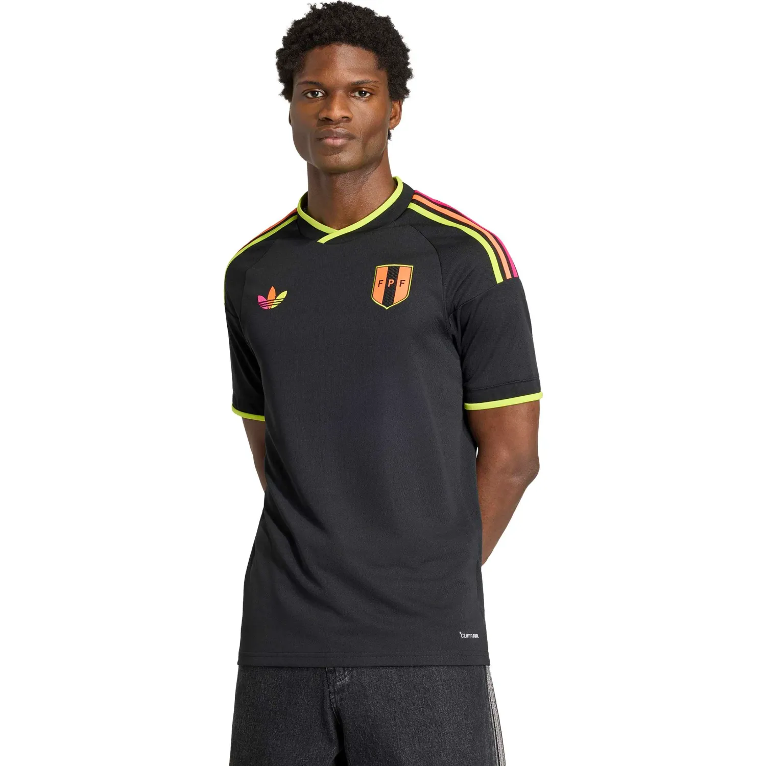 Camiseta Adidas Futbol Hombre Alterna Selección Peru 2026 Fpf A Jsy Climacool color negro | Platanitos