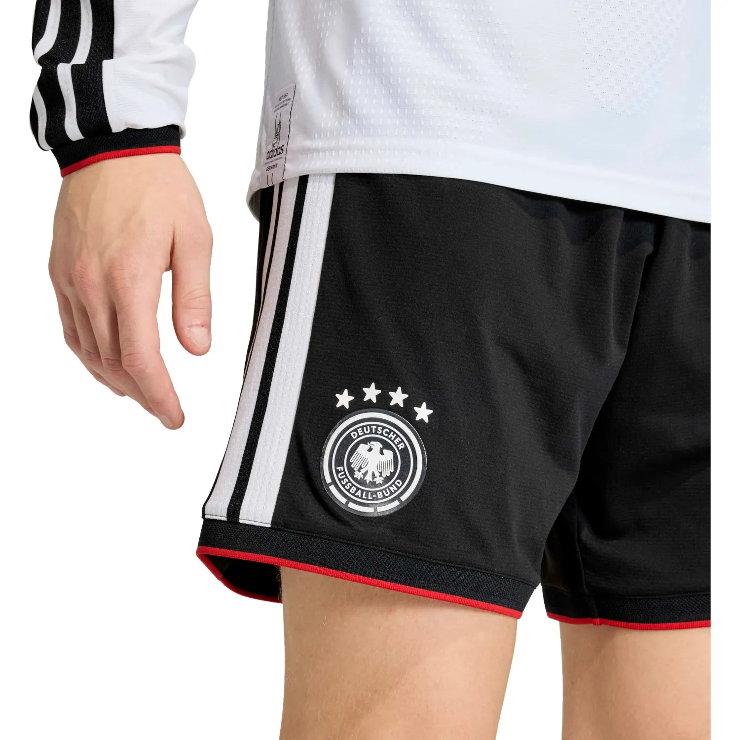 Short Adidas Futbol  Hombre Local Selección Alemania 2026 Dfb H Sho Climacool color negro | Platanitos