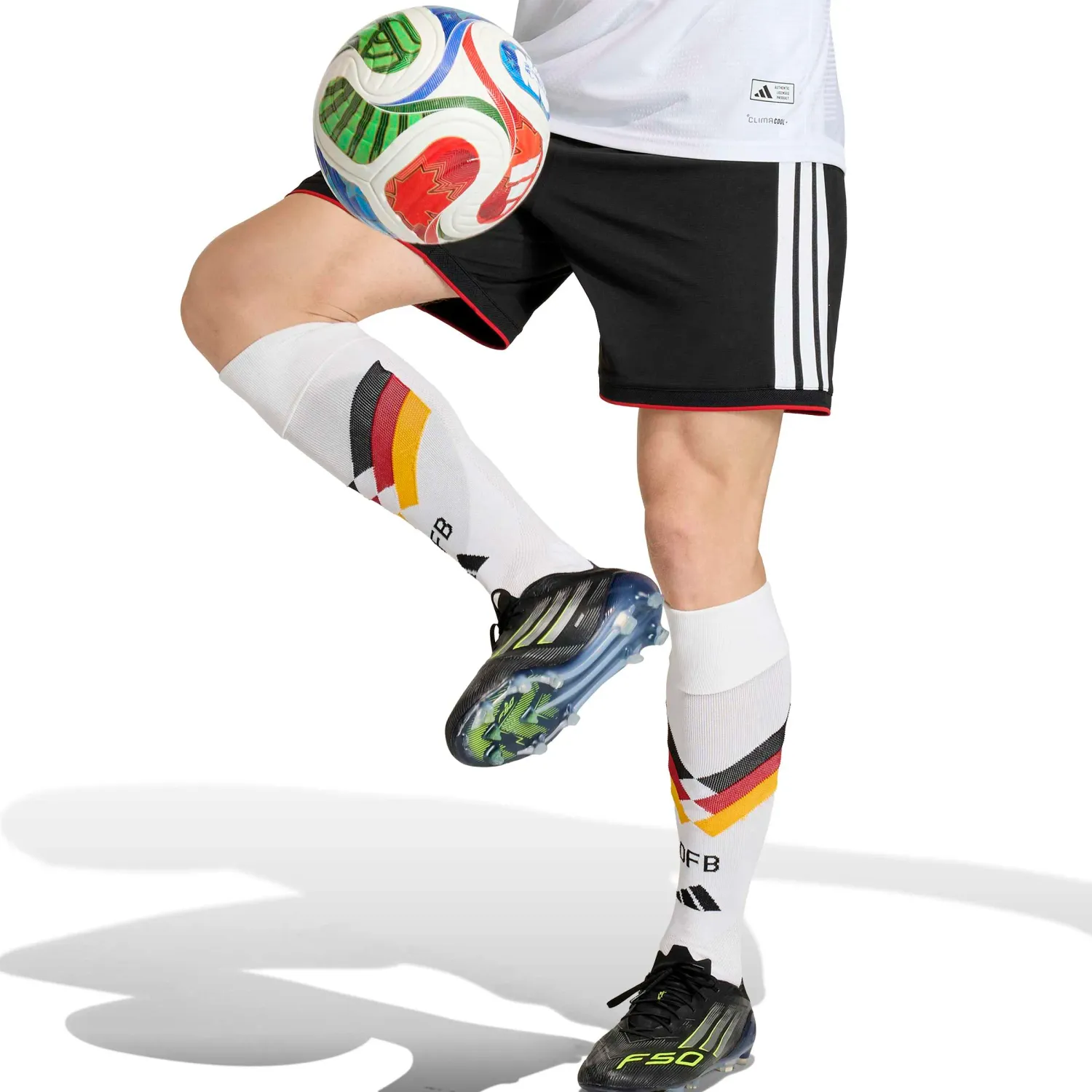 Short Adidas Futbol  Hombre Local Selección Alemania 2026 Dfb H Sho Climacool color negro | Platanitos