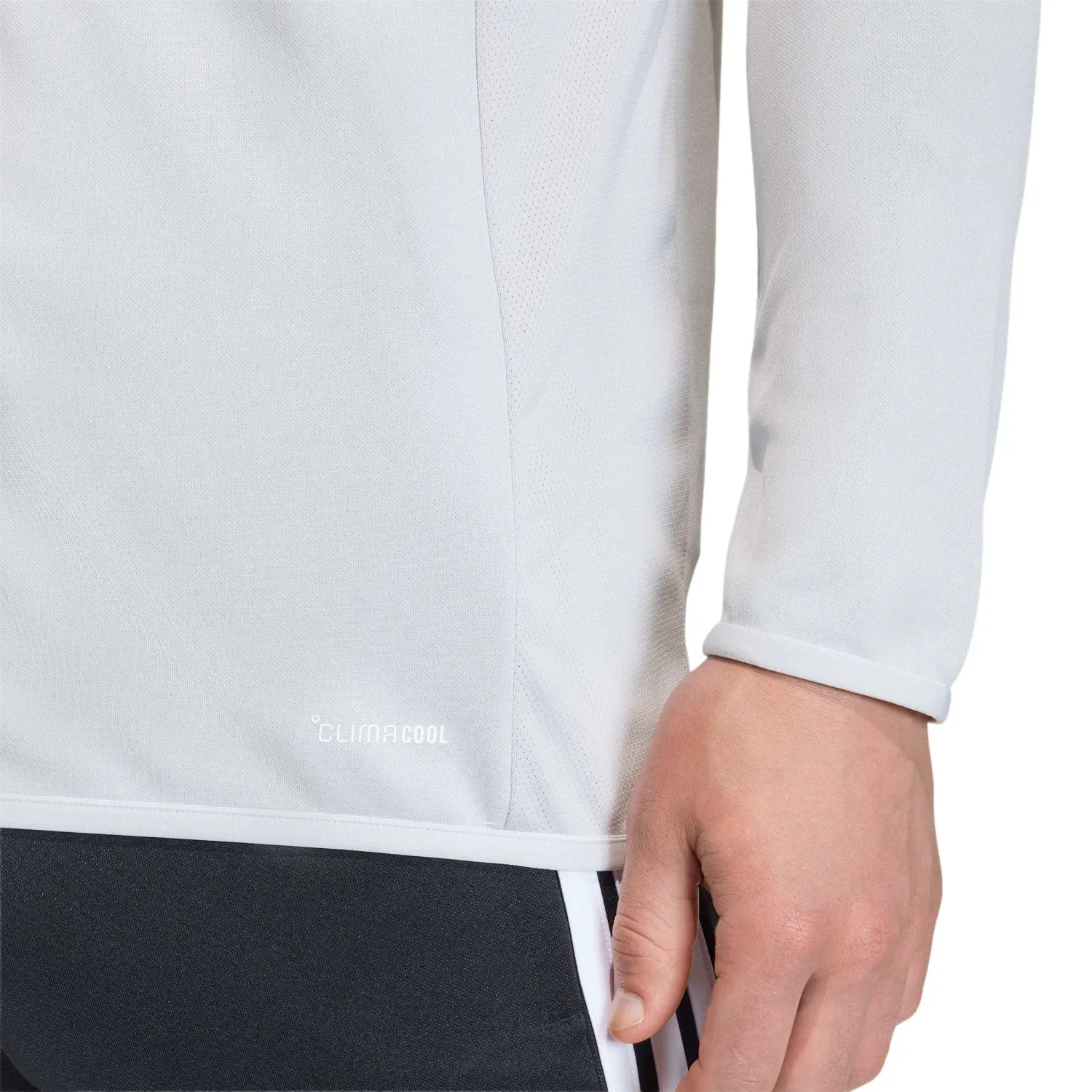 Polera Adidas Futbol Hombre Tiro26l Tr Top Climacool color gris / blanco | Platanitos