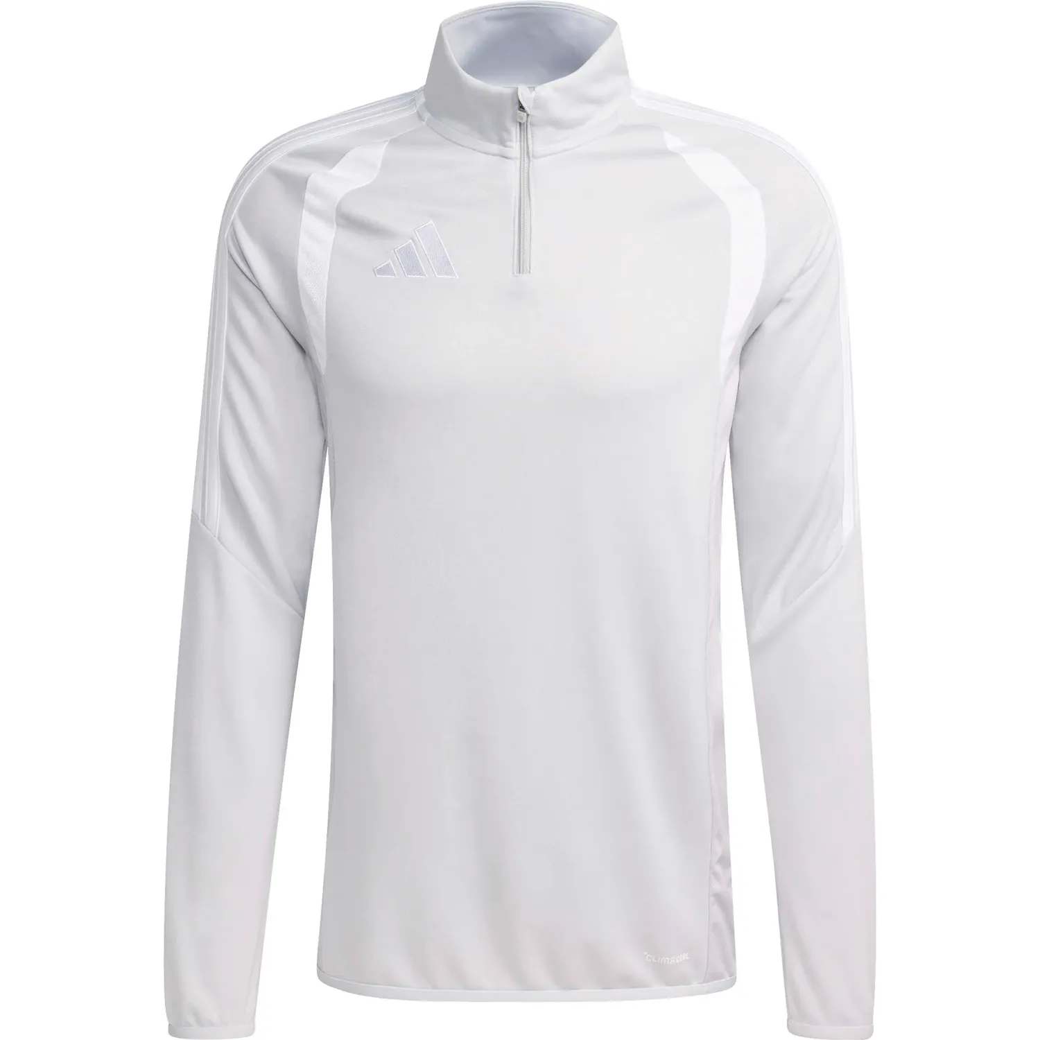 Polera Adidas Futbol Hombre Tiro26l Tr Top Climacool color gris / blanco | Platanitos