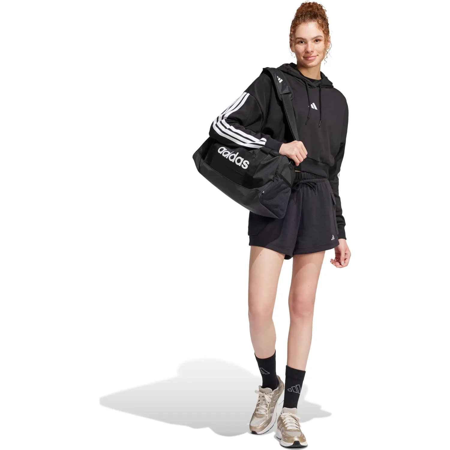 Polera Adidas Deportiva Mujer W 3s Ft Cro Hd color negro | Platanitos