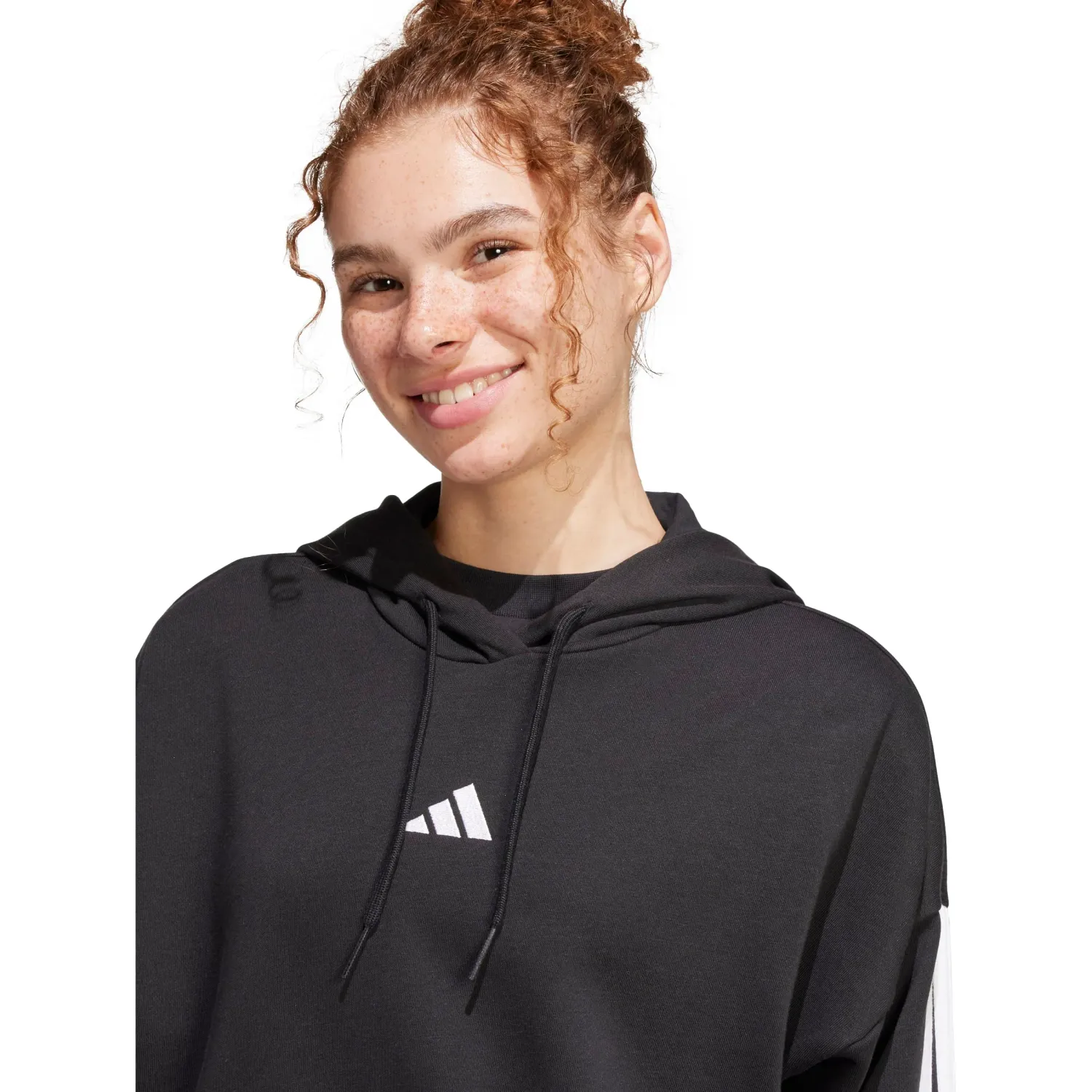 Polera Adidas Deportiva Mujer W 3s Ft Cro Hd color negro | Platanitos
