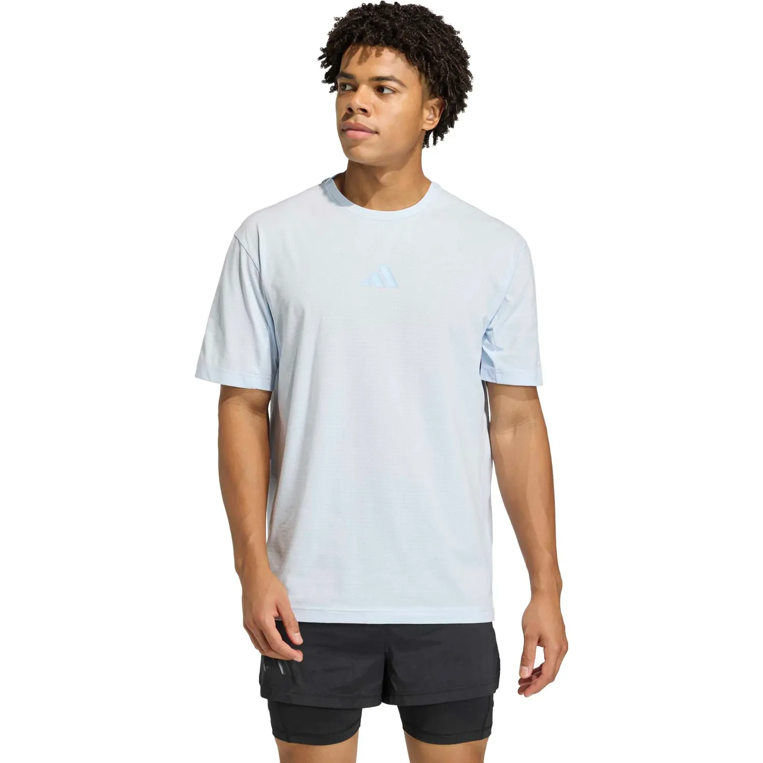 Polo Adidas Outdoor Hombre Xpl Trail Tee Terrex Climacool+ color acero | Platanitos