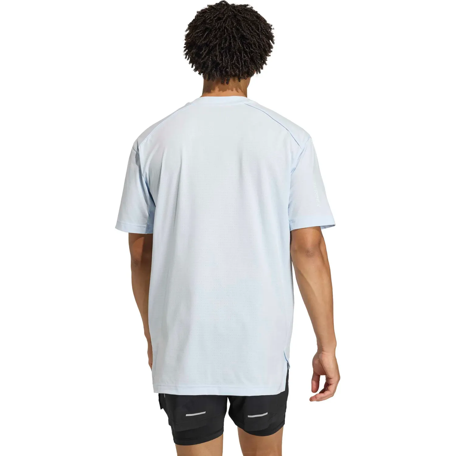 Polo Adidas Outdoor Hombre Xpl Trail Tee Terrex Climacool+ color acero | Platanitos