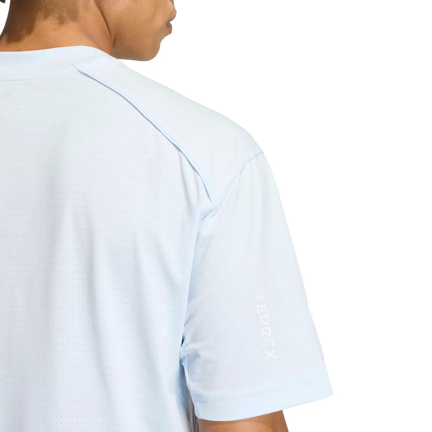 Polo Adidas Outdoor Hombre Xpl Trail Tee Terrex Climacool+ color acero | Platanitos