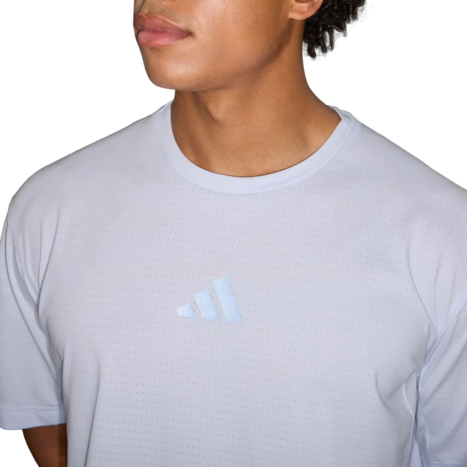 Polo Adidas Outdoor Hombre Xpl Trail Tee Terrex Climacool+ color acero | Platanitos