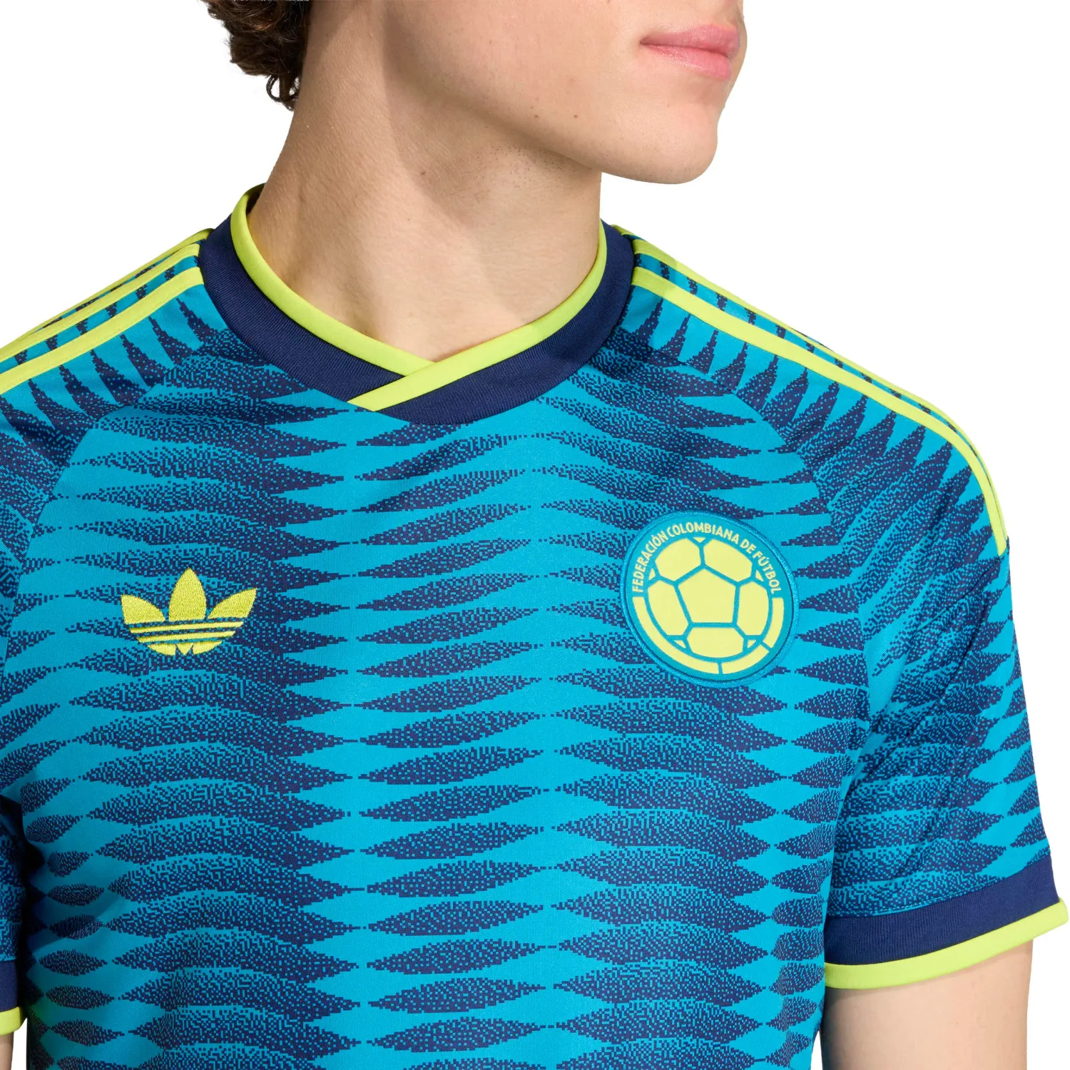 Camiseta Adidas Futbol Hombre Alterna Selección Colombia 2026 Fcf A Jsy Climacool color azul / celeste | Platanitos