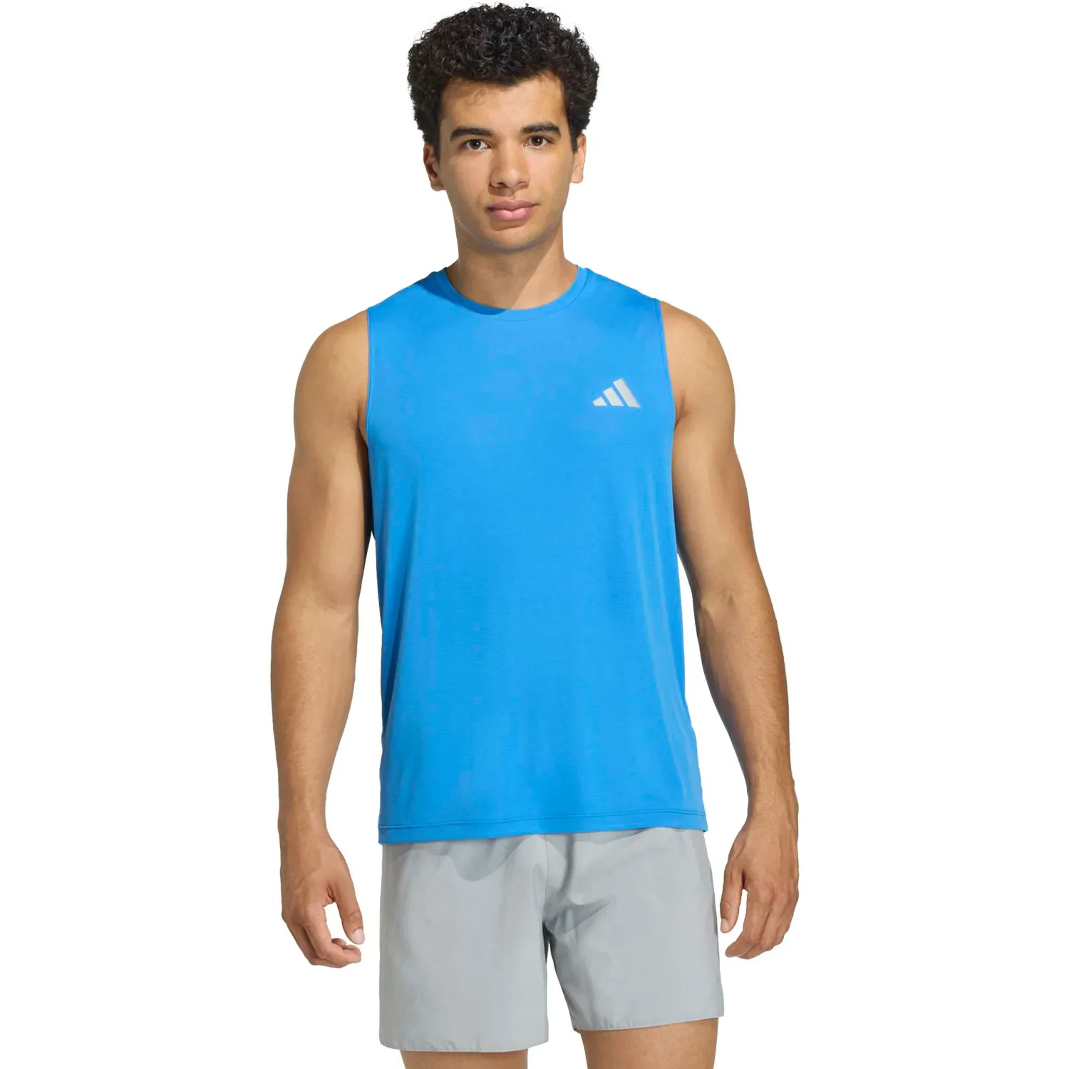 adidas Bividi Adidas Running Hombre Run Ess Tank M Climacool color azulino / blanco | Platanitos