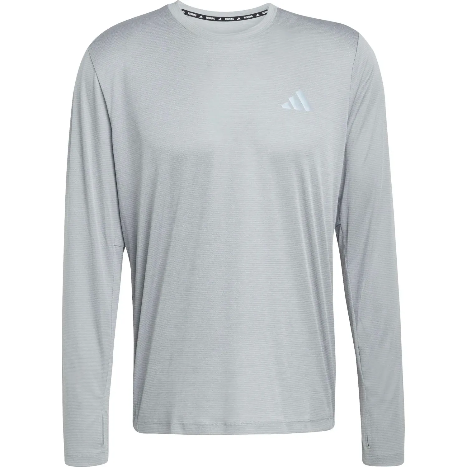 Polera Adidas Running Hombre Run Ess Ls M Climacool color gris | Platanitos